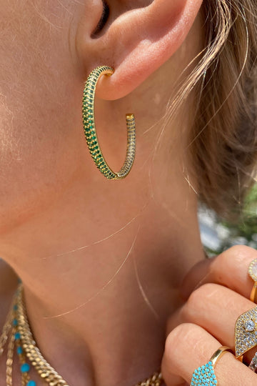 PARIS HOOPS- EMERALD